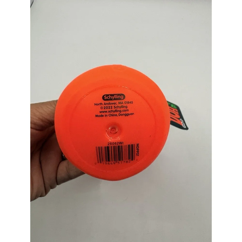 Schylling NeeDoh Panic Pete Orange Sensory Squeeze Toy Pop Eyes Ears Nose New